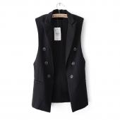 lange Weste Damen Ärmellose Jacke Feminino Wattierte Jacken berühmte Marke Blazer über Mode Weste Outwear