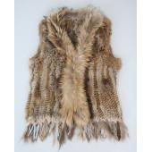 Hochwertige heiß Verkauf einzelhandel Grosshandel waschbär hund Pelzkragen schneiden Damen aus natürlichen Hasen Fell