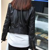 neuer Frühling Damen Lederjacke Rot Schwarz kb620 plus Size Jacken