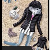 neue chaquetas mujer neue Mode Damen Jacken Vermummt Farbe casaco Feminino Schwarz Rot Blau 17 grün