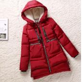 Damen Parka wadded Jacke weibliche WinterJacke Damen OberBekleidung schlanken Mädchen Jacken mittellang runter Baumwolle
