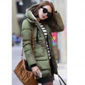 1PC Winterjacke Damen Vermummte Baumwolle Gepolsterte  Jacke plus Size Verdickung Parkas für Damen im Winter bb0004