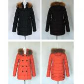 neue Mode Damen Mantel Winter hin Parkas Fell dick gefütterten Pelzkragen Süssigkeiten Farbe Ente Daunenjacke