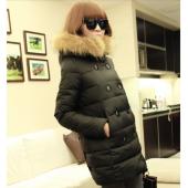 neue Mode Damen Mantel Winter hin Parkas Fell dick gefütterten Pelzkragen Süssigkeiten Farbe Ente Daunenjacke