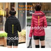 Mode hin Parkas warmen Wintermantel Damen Licht Wintermantel Vermummte WinterJacke Damen Parkas für Damen