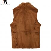 choies Faux Wildleder Leder fallen Weste Damen Locker lässig drapieren lassen offen wasserfall Weste Mantel 3 Farben