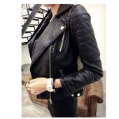 neue Fashion Faux weichen Lederjacken Damen heißen Herbst Winter Schwarzen Blazer reißverschlüsse Mantel Motorrad