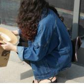 bf wind im Herbst und Winter die Jeans Jacke Vintage Harajuku oVerSize Lose Damen Damen Jeans Jacke solide slim