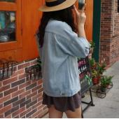 bf wind im Herbst und Winter die Jeans Jacke Vintage Harajuku oVerSize Lose Damen Damen Jeans Jacke solide slim