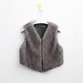 heiße Marketing Damen Mode neue Weste Ärmellose Jacke lange Haare Jacke Weste