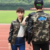 Tarnung Damen Männer liebende Harajuku Lederjacke im Herbst casaco Feminino casual Mantel weibliche