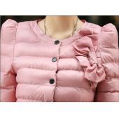 neue Damen zab Gepolsterte  Jacke warm im Winter Damen Mode deko Bogen kurze Jacke Oberbekleidung