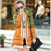 Damen im Winter zunehmen lange warm Vermummte Mäntel für Damen im Winter lange Ärmel Jacken Damen Parkas e638