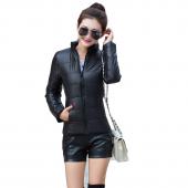 im Herbst Jacke Damen stehen Kragen lange Ärmel kurzen absatz Dünne und leichte Jacke weibliche Mantel Grosse meter Frau