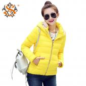 Winter Jacke Damen einen Parka slim Baumwolle Gepolsterte  hohe Hals Süssigkeiten Farbe BaumwollJacke Mantel plus Size