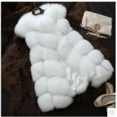 die neuen Wintermantel Damen einfuhr ganze peel Fox Fell Faux Weste Hochwertigen Pelzmantel Freizeit shitsuke Damen