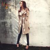 neue Frühjahr casual Mode Damen Trenchcoat lange OberBekleidung frei Kleider für Lady c0246 gute Qualität