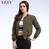 Winter flug Armee Grünen Bomber Jacke Damen Jacke und Damen Mantel Kleidung Bomber Damen