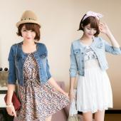 neue Damen Jeans Jacken Outwear Jeans Mantel klassischer Jacken Damen JeansMode weiblichen Jacken Mäntel Nieten