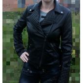 neue Damen Lederjacken Mode weiblicher Rivet Winter Motorrad Marke Mantel Outwear drop Shipping