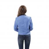 Mode Damen kurze Mäntel Süssigkeiten Farbe lässige Jacken drei viertel Ärmel slim art Lady Anzüge