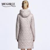 miegofce neuen Frühling Jacke Damen Wintermantel Damen warm Outwear dünn Gepolsterte  Baumwolljacke Mantel Damen Kleid
