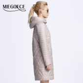 miegofce neuen Frühling Jacke Damen Wintermantel Damen warm Outwear dünn Gepolsterte  Baumwolljacke Mantel Damen Kleid