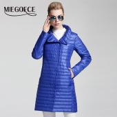 miegofce neuen Frühling Jacke Damen Wintermantel Damen Bekleidung warm Outwear Baumwolle Gepolsterte  lange Jaccke