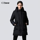 der lange Winter purelife icebear Marke Mode Kleidung Jacke und Mädchen und Damen im Parka 14g6206p Grösse