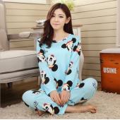 heiße Damen Mode süße Damen Pyjama Tier indoor Bekleidung zu Hause Anzug Nachtwäsche Frühjahr lange Ärme