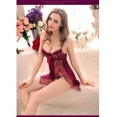 Damen sexy push up BH träger und Nachtwäsche Pad Spaghetti Nachthemd heißer Stahl kleine Spitzen