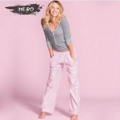 Bestseller im Frühjahr einfach weicher Baumwolle LangÄrmelige Pyjamas Damen casual Einfarbig Nachtwäsche für Mädchen