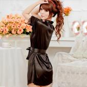 sexy Damen Seide Satin Morgenmantel Braut BrautJungfer dessous Set Nachtwäsche Nachthemd Spitzen BadeMantel