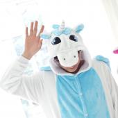 neue Flanell Einhorn Pijama Cartoon Cosplay Erwachsenen unisex Homewear süß Onesies für Erwachsene Tier Pyjama Pyjama
