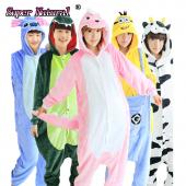 kigurumis pikachu Panda Totoro rilakkuma pinguin günstling Lila Einhorn Tiger Tier Naht Pyjama Strampler Cosplay entsp