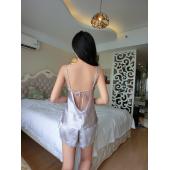 neue Hals Rayon Seide Da...