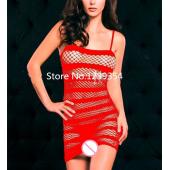 neue rutscht Damen Bekleidung vorgeschlagen heiße volle rutscht Schwarz und Rot hohl sexy slip Grosshandel