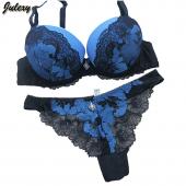Julexy Stickereien 3 4 Tasse kaffee push up BH Damen werden neue Marke Spitzen sexy BH kurze Setzt Damen BHS