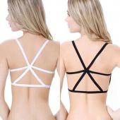 neue kamen Damen Mädchen sexy Gepolsterte  trägerHemdchen tube Bustier Weste Pflanzliche Top Dralette Schwarz Weiss