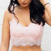 sexy Damen Spitzen Floral Dralette Pflanzliche Top camis Unpadded Hemdchen