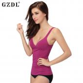 sexy Damen Baumwolle Nahtlose körper fitness Pad Sport BH activewear Sportlich lässig Weste Damen Hemdchen