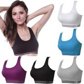 neue Damen Nahtlos gehen Weste Spitzen Sport FreiZeit Unterwäsche BH Tank Pflanzliche Tops