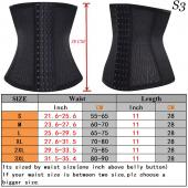 kein körper Taille Bauch trimmer Schwarz 4 Stahl knochen Taille trainer cincher Damen dessous gewicht zu Verlieren