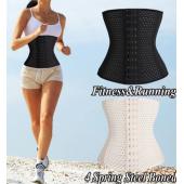 kein körper Taille Bauch trimmer Schwarz 4 Stahl knochen Taille trainer cincher Damen dessous gewicht zu Verlieren