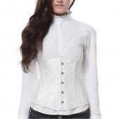 heißes Verkauf sexy dessous 3 Farben Schwarz Weiss goth underbust Cupless Taille Ausbildung Korsett Bustier Top