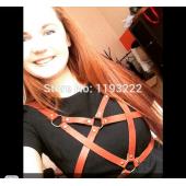 100% handarbeit handgefertigte Damen Punk gotischen Leder geschirr körper knechtschaft Käfig Bustier Korsett Bildhauere