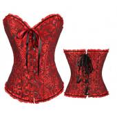 cinta Modeladora de corpo oVerbust Muster Schwarzer freitag Korsett corselet Damen Stil neuer sexy Spitzen