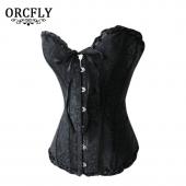 cinta Modeladora de corpo oVerbust Muster Schwarzer freitag Korsett corselet Damen Stil neuer sexy Spitzen