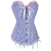 sexy corselet Damen Bustiers Top Satin BeStickt Taille Ausbildung overbust Korsetts und Grösse s 4xl sexy dessous heiß