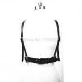 Männer Damen unisex echtes Leder geschirr körper knechtschaft Käfig gürtel Taillengürtel Riemen am gürtel mit straps